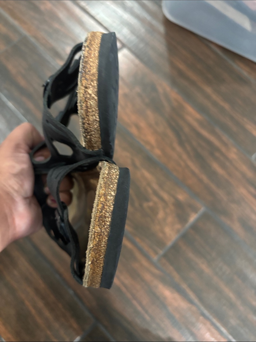 Birkenstock Granada Black Cutout Double-Buckle Slide Sandals - Picture 7 of 8